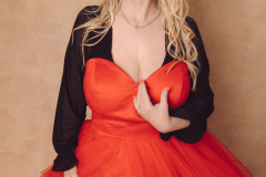 NEW red tule dress with train up to size 18