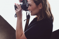 Lisa-Friel  behind the scenes of a makeover photoshoot