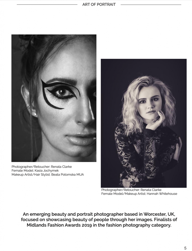 Portraits by Renata Clarke published in the Art of Portrait Magazine