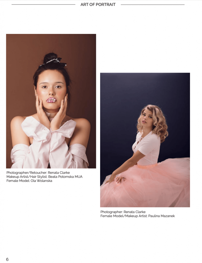 Portraits by Renata Clarke published in the Art of Portrait Magazine