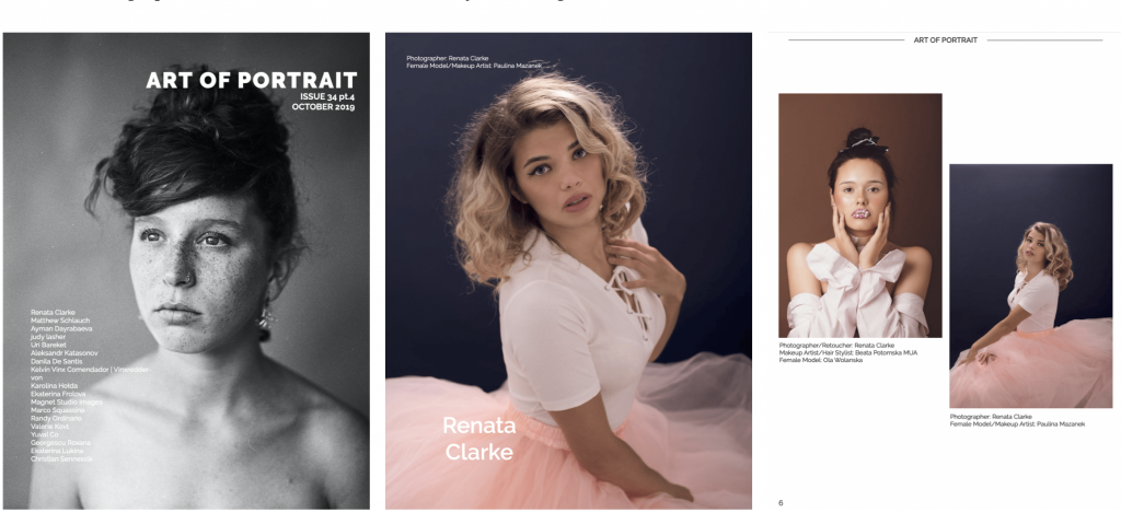 Magazine Style Portrait, Glamour Portrait, Makeover Photoshoot & Model Portfolio Photoshoot by Renata Clarke portrait photography studio in Worcestershire, Midlands, UK