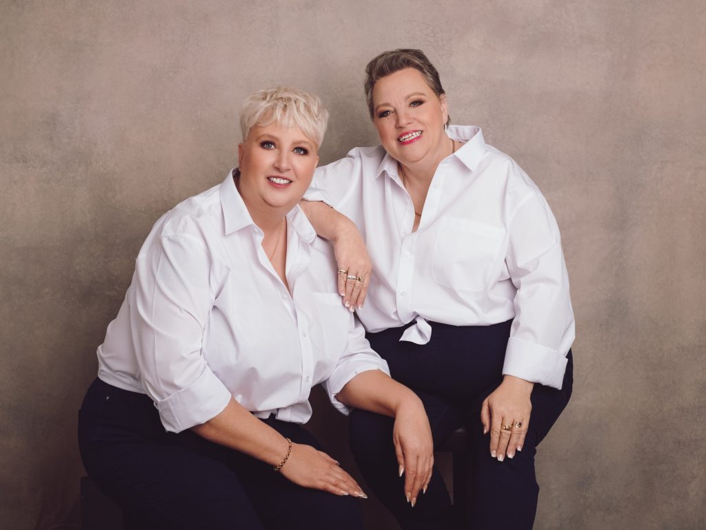 Authentic and soulful portrait of two sisters on a journey of self-reclamation and self-acceptance, taken by Renata Clarke, the number 1 portrait & branding photographer in Ayrshire, Scotland, serving clients in Ayrshire, Glasgow, Renfrewshire and South Lanarkshire